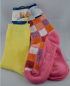 Preview: Sterntaler Baumwollsocken, - Dreierpackung  Fb. gelb uni & pink gemustert